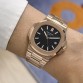 PATEK PHİLİPPE NAUTİLUS ROSE GOLD BLACK DIAL