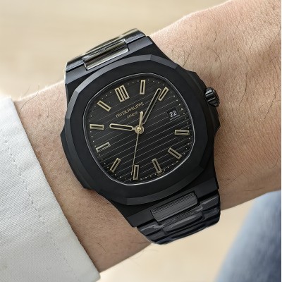 Patek Philippe Nautilus Full Siyah Gold Rakamlar