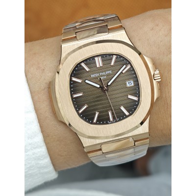  Patek Philippe Nautilus Rose Gold Brown Dial 5711/1R-001
