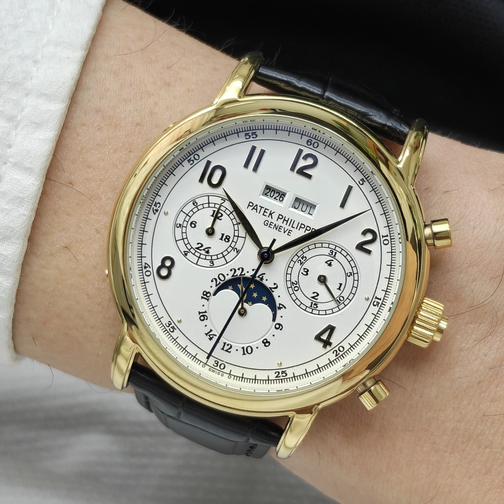 Patek Philippe Geneve Gold Kasa Siyah Kordon