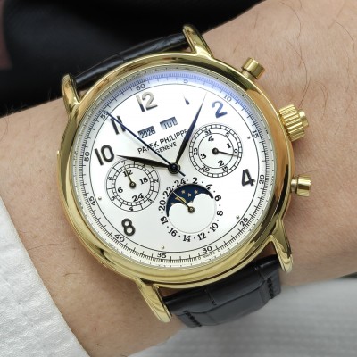 Patek Philippe Geneve Gold Kasa Siyah Kordon