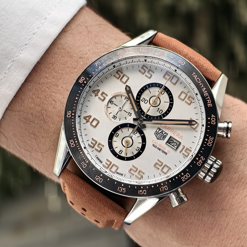 TAG HEUER CARRERA CALIBRE 16 TACHYMETRE