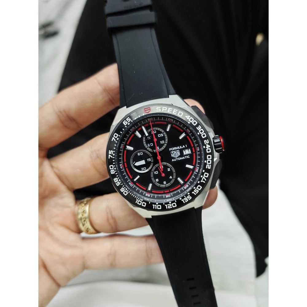  TAG Heuer Formula 1 Chronograph 44mm Mat Gri- Kırmızı