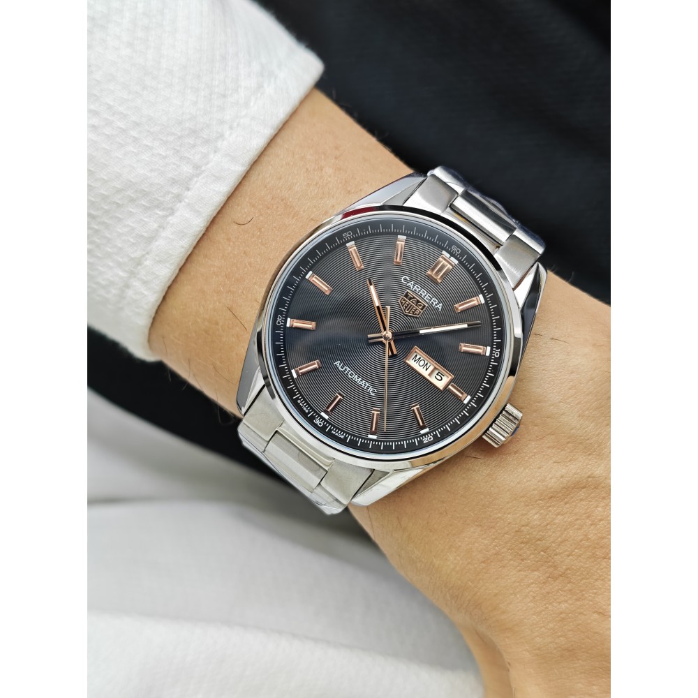 TAG Heuer Carrera Calibre 5 Day-Date Automatic 41mm Siyah Rose Gold Detay