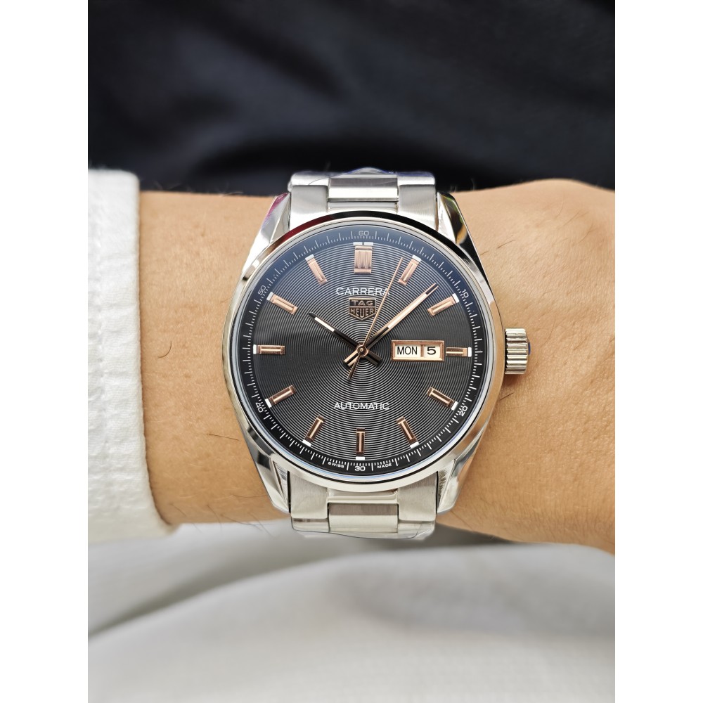 TAG Heuer Carrera Calibre 5 Day-Date Automatic 41mm Siyah Rose Gold Detay
