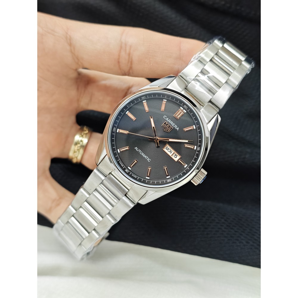 TAG Heuer Carrera Calibre 5 Day-Date Automatic 41mm Siyah Rose Gold Detay