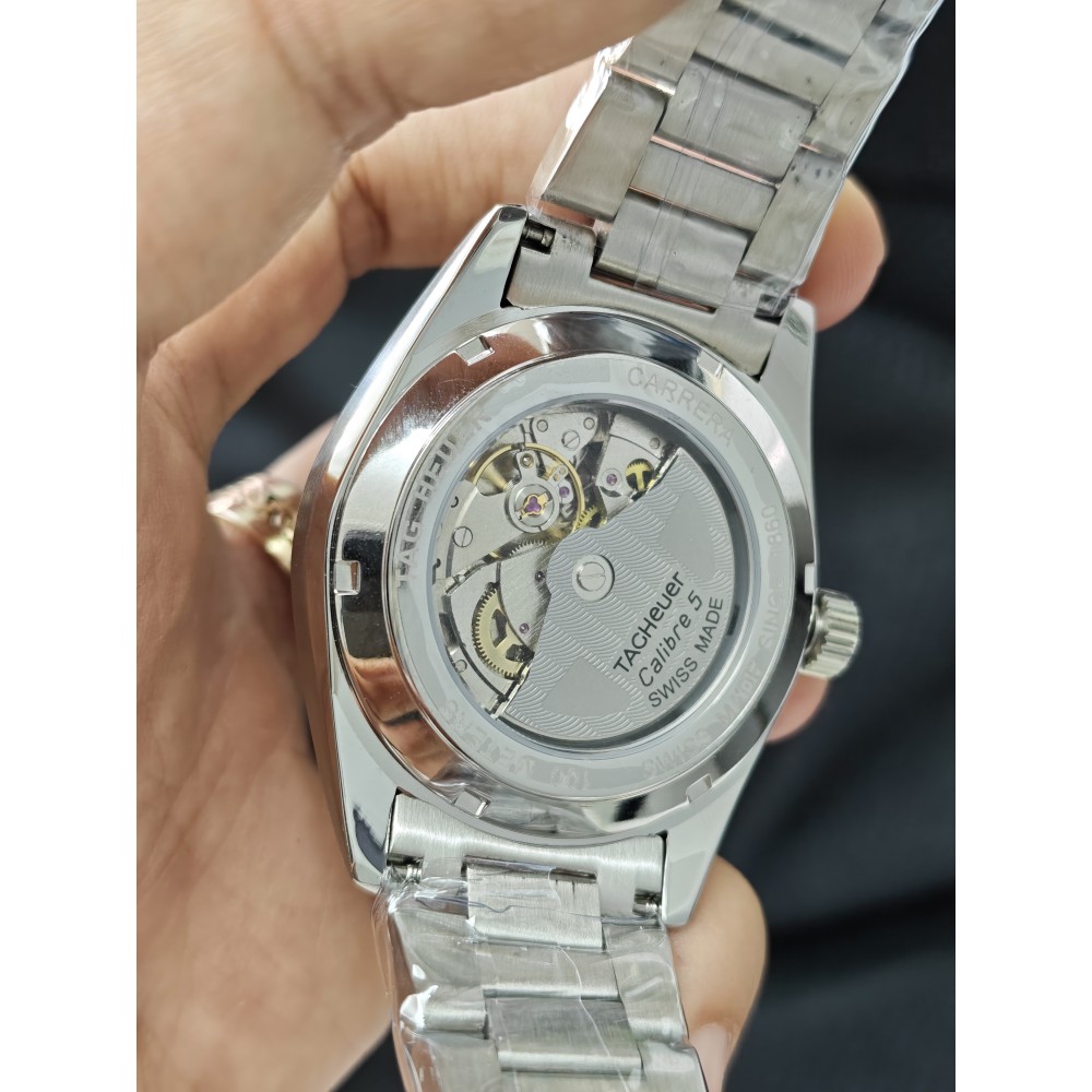 TAG Heuer Carrera Calibre 5 Day-Date Automatic 41mm Siyah Rose Gold Detay