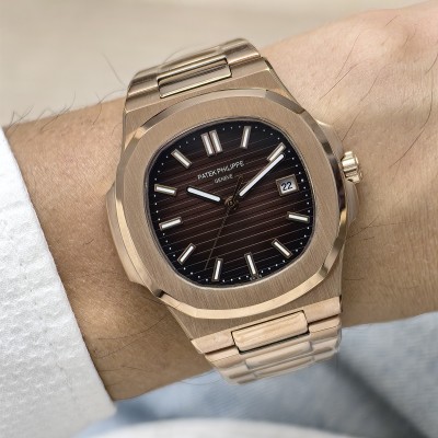 PATEK PHİLİPPE NAUTİLUS ROSE GOLD BROWN