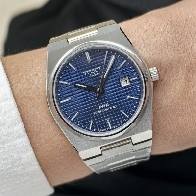 Tissot PRX Powermatic 80 Mavi Petek Kadran