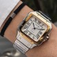 CARTIER SANTOS SILVER GOLD/WHİTE DIAL