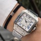 CARTIER SANTOS SILVER WHITE