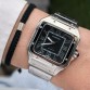 CARTIER SANTOS SILVER BLACK