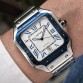 CARTIER SANTOS SILVER BLUE/WHITE DIAL