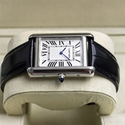 CARTIER TANK SILVER WHITE