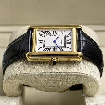 CARTIER TANK GOLD SİYAH