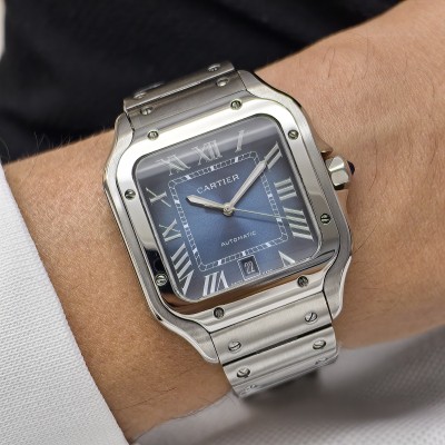 Cartier Santos Mavi Kadran