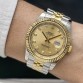 Rolex Datejust Gold Diamond Kadran  Jubilee Kordon Tırtıklı Gold Bezel