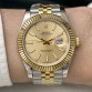 Rolex Datejust Şampanya Kadran Jubilee Kordon Tırtıklı Gold Bezel