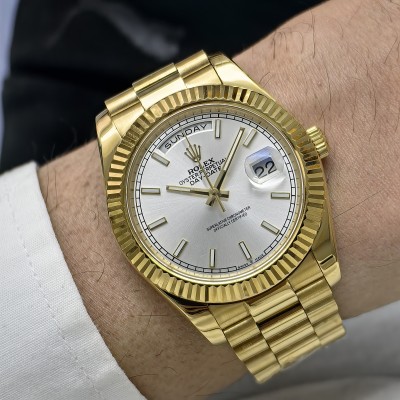 Rolex Day Date Gold White Kadran President Bilezik