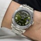 ROLEX DAY SILVER GREEN DIAL