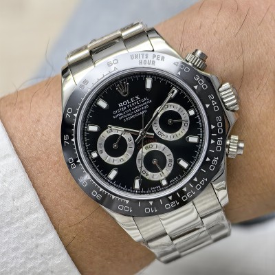 Rolex Daytona Panda Silver Kasa Sİyah Kadran Seramik Bezel