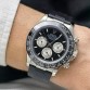 Rolex Daytona Silver Kasa Siyah Kadran Siyah Seramik Bezel Silikon kordon