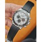 Rolex Daytona Silver Kasa Mozaik Kadran Siyah Seramik Bezel Silikon kordon
