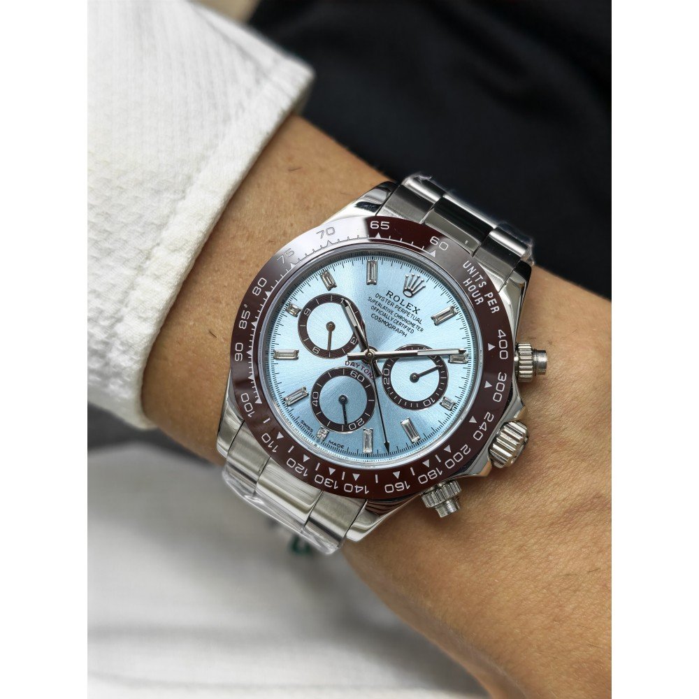 Rolex Daytona Ice Blue Baguette