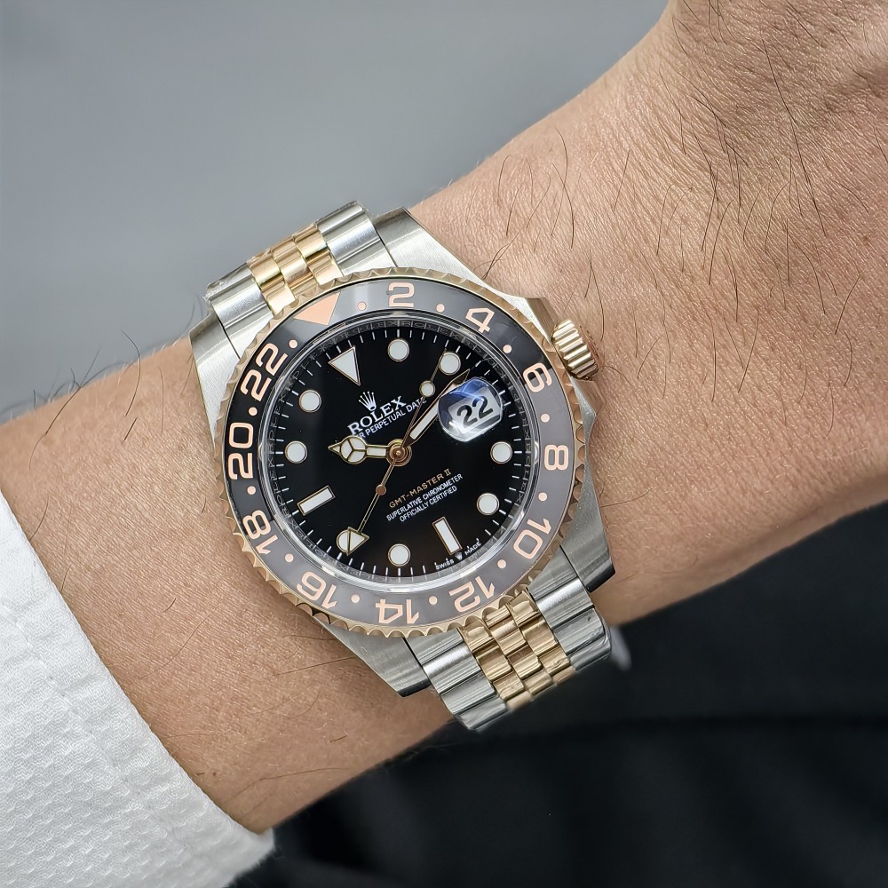 Rolex GMT-Master II Siyah Kadran Gri Siyah Bezel Rolex GMT-Master II Siyah Kadran Gri Siyah Bezel