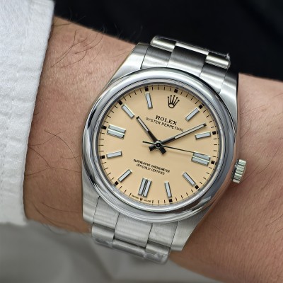 ROLEX Oyster Perpetual BEIGE