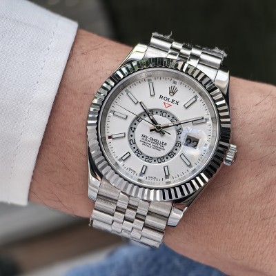 ROLEX SKY DWELLER JUBILE WHITE DIAL