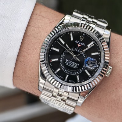 ROLEX SKY DWELLER JUBILE BLACK DIAL
