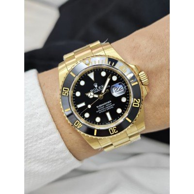 Rolex Submariner Date Full Gold Siyah Kadran
