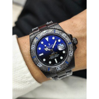 Rolex Submariner Date DİW Full Siyah Mavi Bukalemun