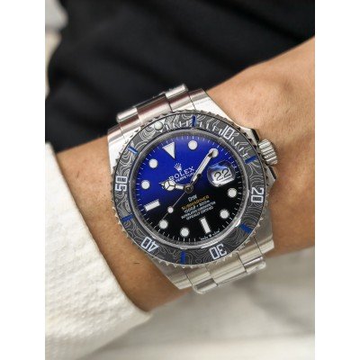 Rolex Submariner Date DİW Full Siyah Mavi Bukalemun