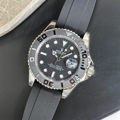ROLEX YACHT MASTER Silver Black 