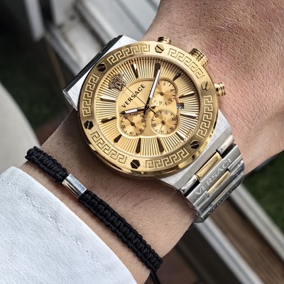 VERSACE TWO TONE GOLD DIAL