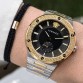 VERSACE TWO TONE GOLD SILVER- BLACK DIAL