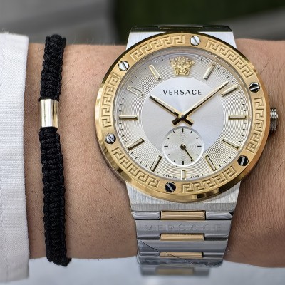 VERSACE TWO TONE WHITE DIAL