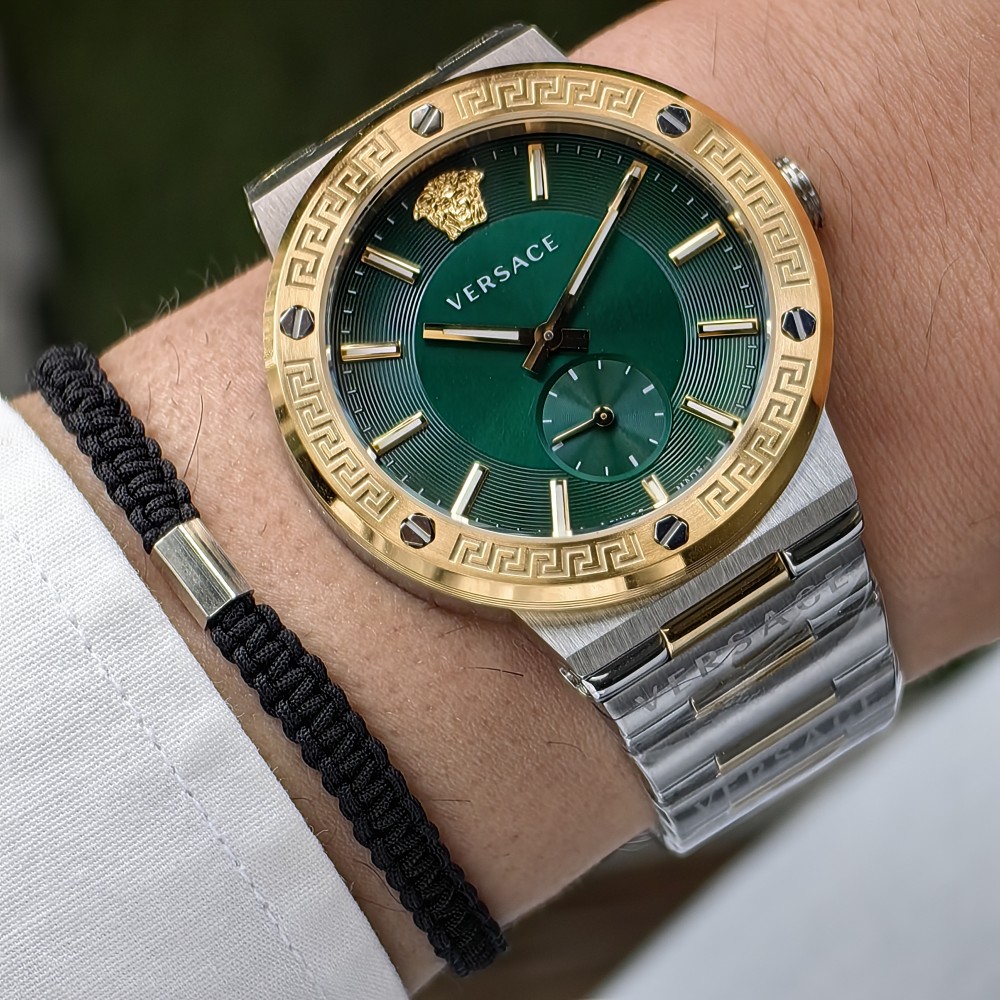 VERSACE TWO TONE GOLD SILVER- GREEN DIAL