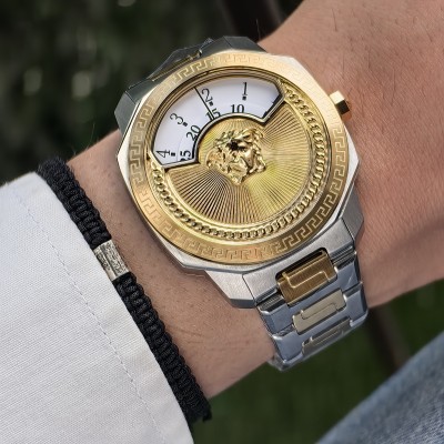 VERSACE TWO TONE GOLD WHITE