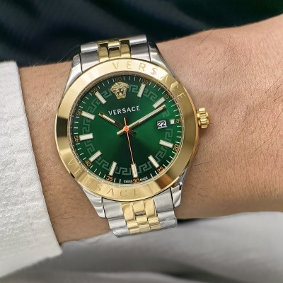 VERSACE TWO TONE GOLD SILVER- GREEN DIAL