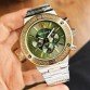 Versace Greca Chronograph Yeşil Kadran 43mm Two Tone Gold