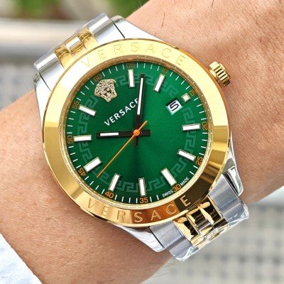 Versace Hellenyium Yeşil 42mm Two Tone Gold
