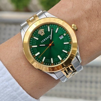 Versace Hellenyium Yeşil 42mm Two Tone Gold